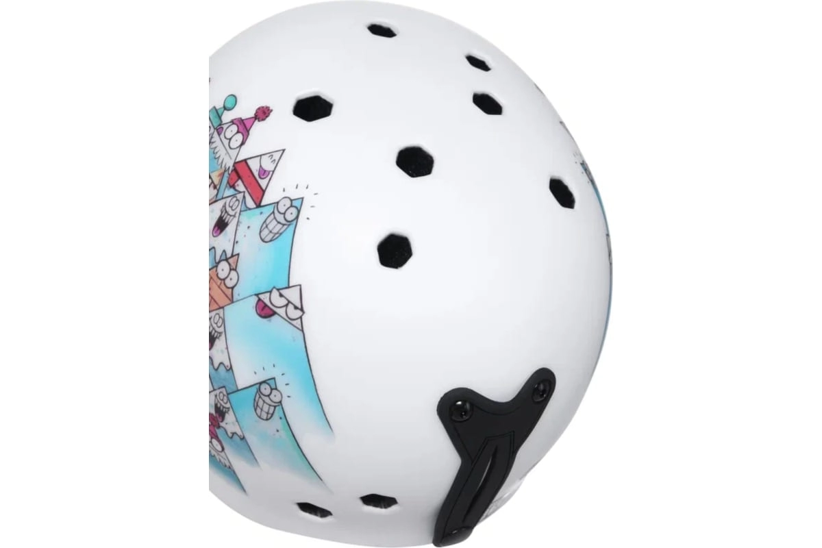 Детский сноубородический шлем LUCKYBOO - FUTURE белый-горы вид 7