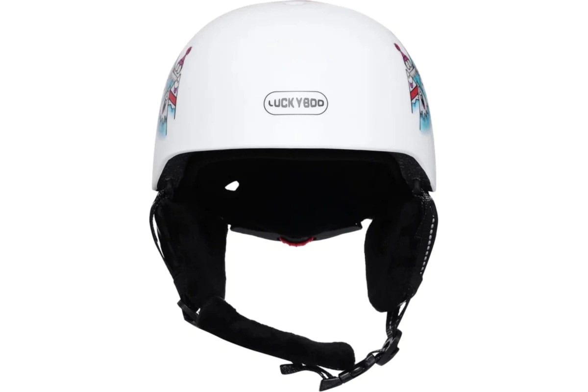 Детский сноубородический шлем LUCKYBOO - FUTURE белый-горы вид 2