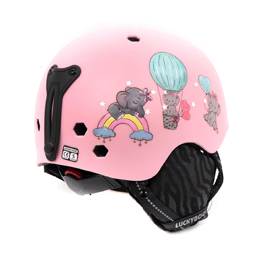Детский сноубородический шлем LUCKYBOO - FUTURE розовый вид 1
