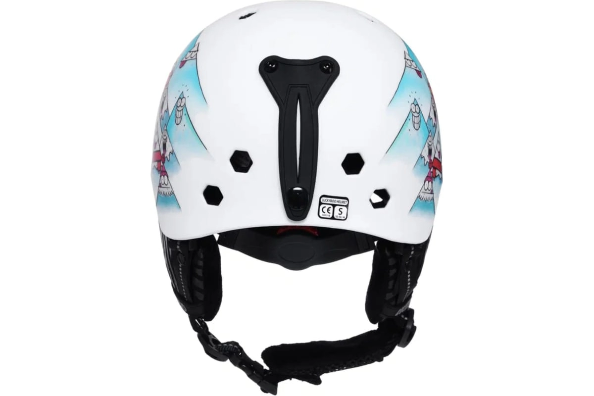 Детский сноубородический шлем LUCKYBOO - FUTURE белый-горы вид 4