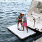 Водяная платформа надувная Aqua Marina ISLAND+ с ковриком (2023) вид 8
