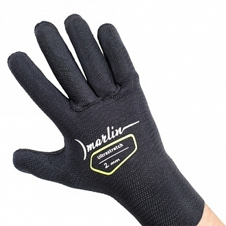 Неопреновые перчатки Marlin ULTRASTRETCH black 2 mm вид 5