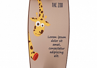 Серфскейт LUCKYBOO THE ZOO для детей и подростков вид 2