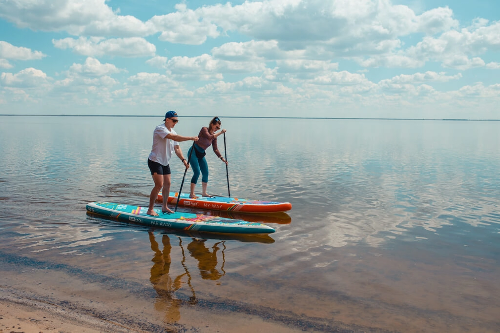 Доска SUP надувная SUP face Far Away 12'6x32x6 (доска, лиш, плавник)  вид 4