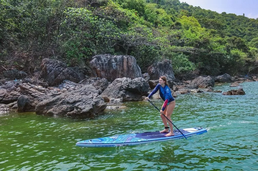 Надувная SUP доска Starboard Touring S Blue Wave Deluxe SC 12'6"х28"х4,75"  (2024) вид 9