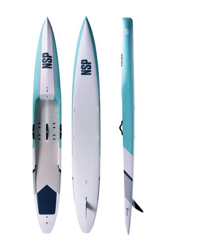 Доска SUP жесткая NSP Ninja 14'0" x 22" Pro Carbon