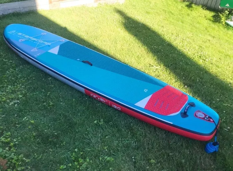 Надувная SUP доска Starboard iGO Zen Sc 11'2"х31+"х5.5" весло в комплекте вид 7