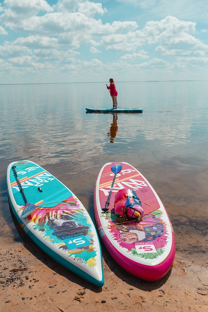 Доска SUP надувная SUP face Far Away 12'6x32x6 (доска, лиш, плавник)  вид 6