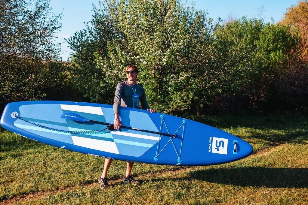 Доска SUP надувная SUP face Basic 12'6х32х6 (доска, плавник, лиш) вид 3