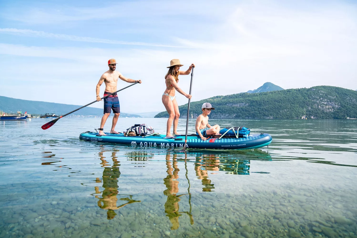 Доска SUP надувная Aqua Marina Super Trip Tandem семейная 14'0 (2024) вид 14