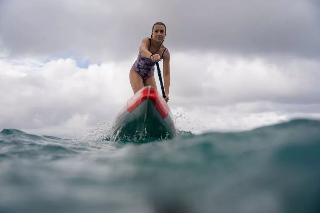 Надувная детская SUP доска Starboard 12'6” х23” х4.75” SUP Junior Racer Zen Sc вид 7