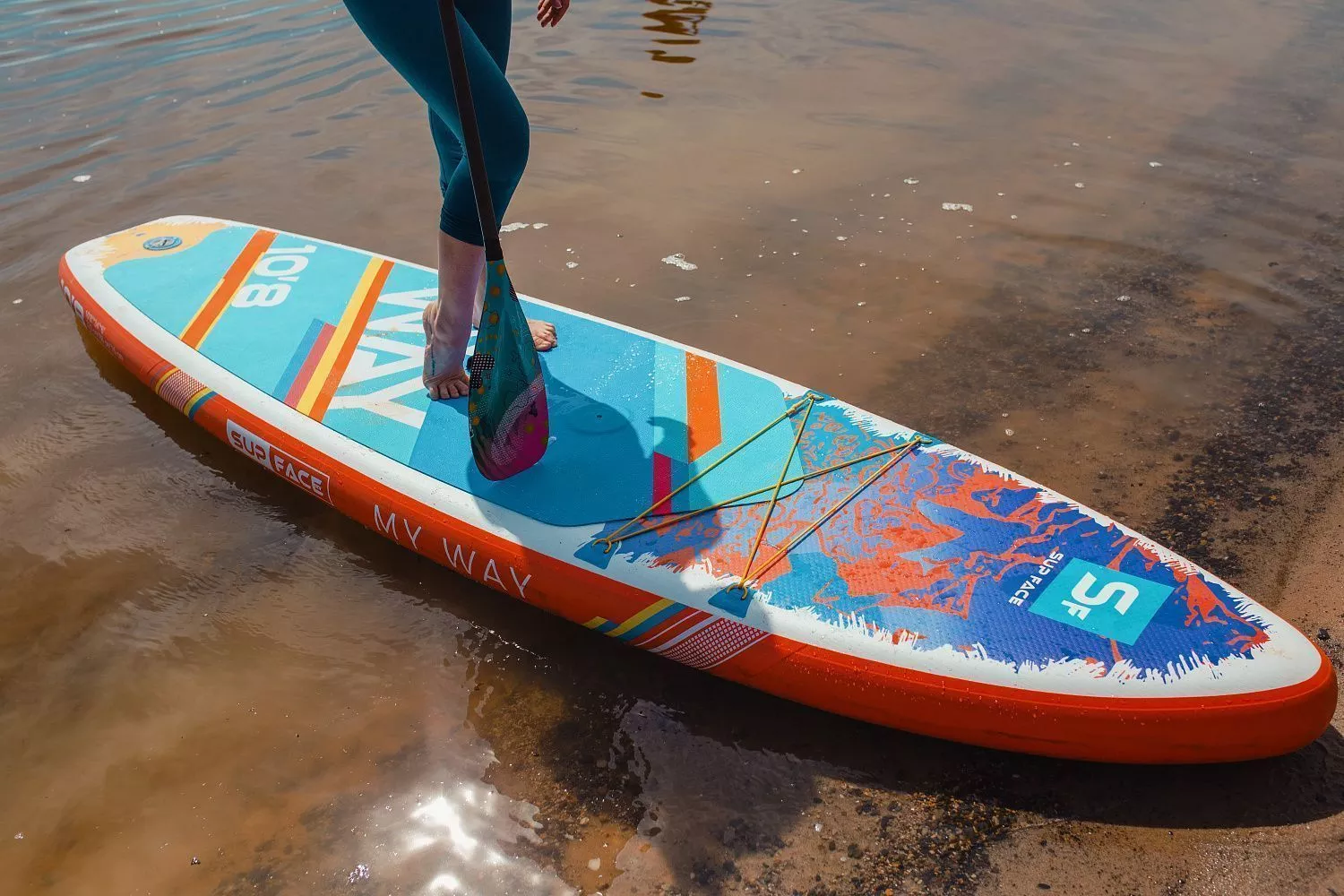 Надувная доска для виндсерфинга SUP face My Way WindSUP 10'8"x34"x6" вид 7