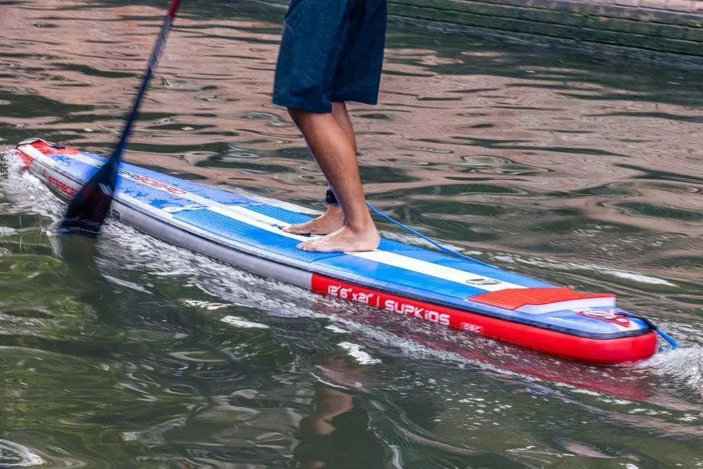 Надувная детская SUP доска Starboard 12'6”х21”х4.75” SUP Kid Racer Deluxe SC (2022/2023) вид 11