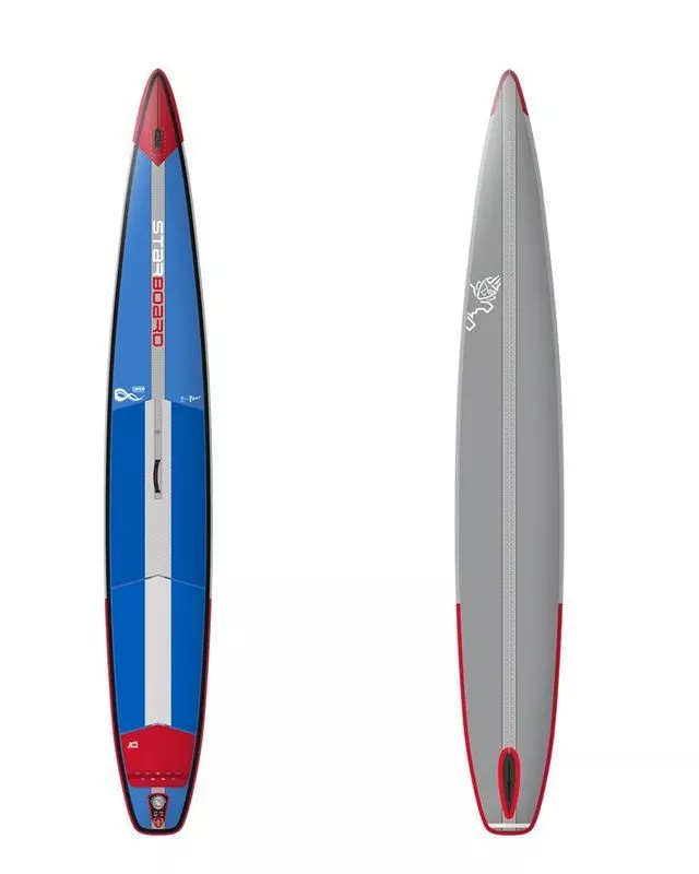 Надувная детская SUP доска Starboard 12'6”х21”х4.75” SUP Kid Racer Deluxe SC (2022/2023) вид 1