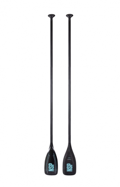 Карбоновое цельное весла с двойной диэдральной лопастью  NSP Paddle Vivace 84 Fix
