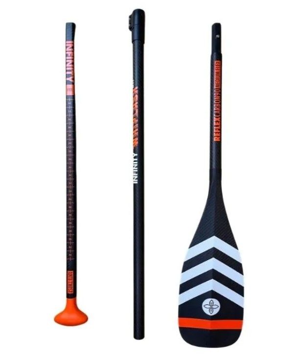 Карбоновое весло для SUP Infinity Whiplash (Touring) трехсоставное