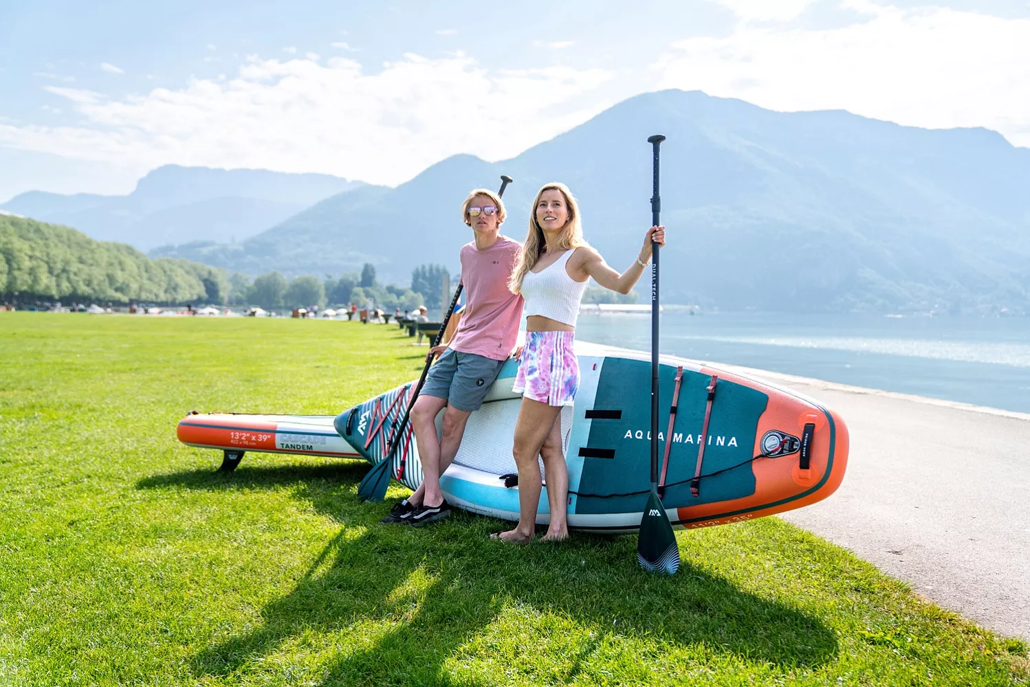 Доска SUP надувная Aqua Marina Cascade гибрид САП/КАЯК 11'2" (2025) вид 15