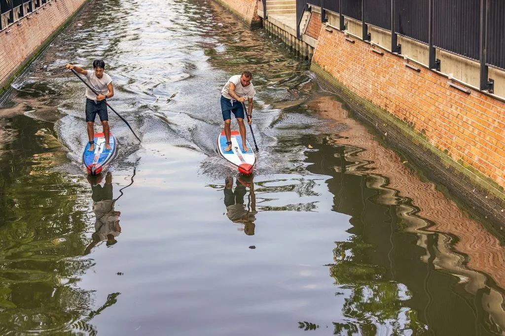 Надувная детская SUP доска Starboard 12'6” х23” х4.75” SUP Junior Racer Zen Sc вид 6