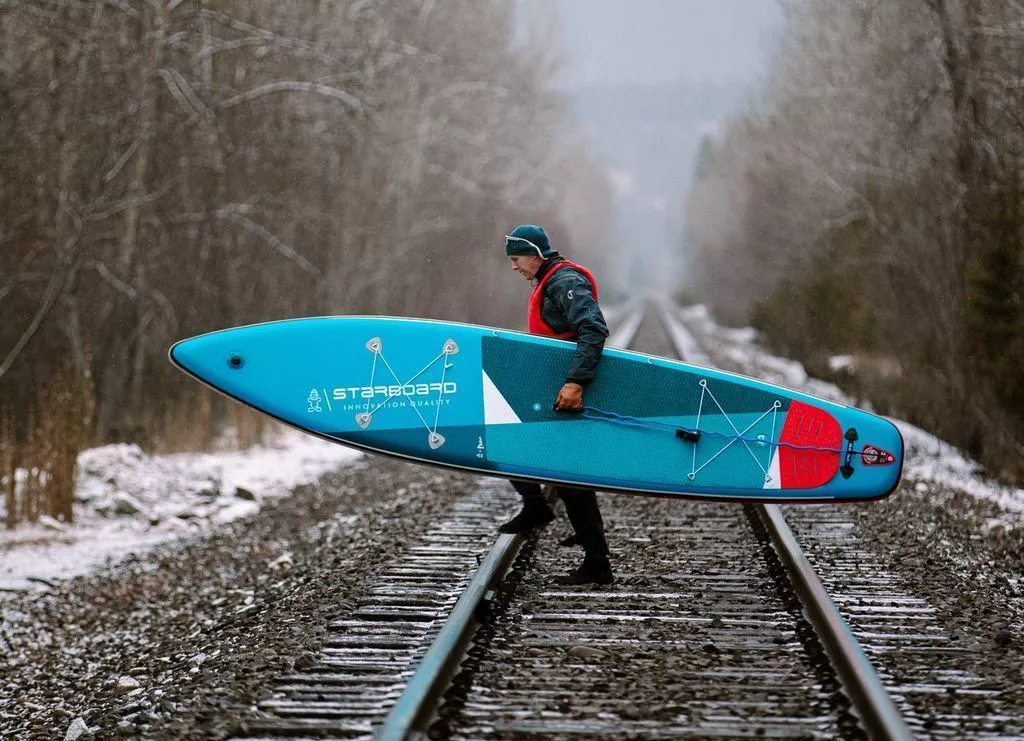 Надувная SUP доска с веслом Starboard 11'6"х29"х6" Touring Zen Roll Sc (2023) вид 9