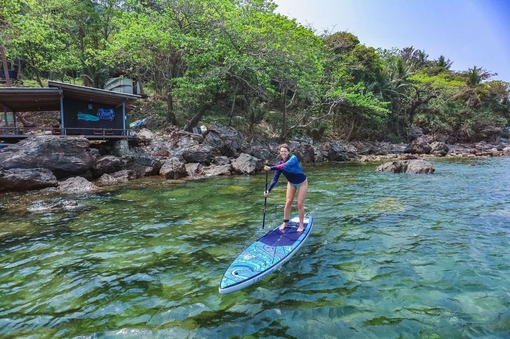 Надувная SUP доска Starboard Touring S Blue Wave Deluxe SC 12'6"х28"х4,75"  (2024) вид 10