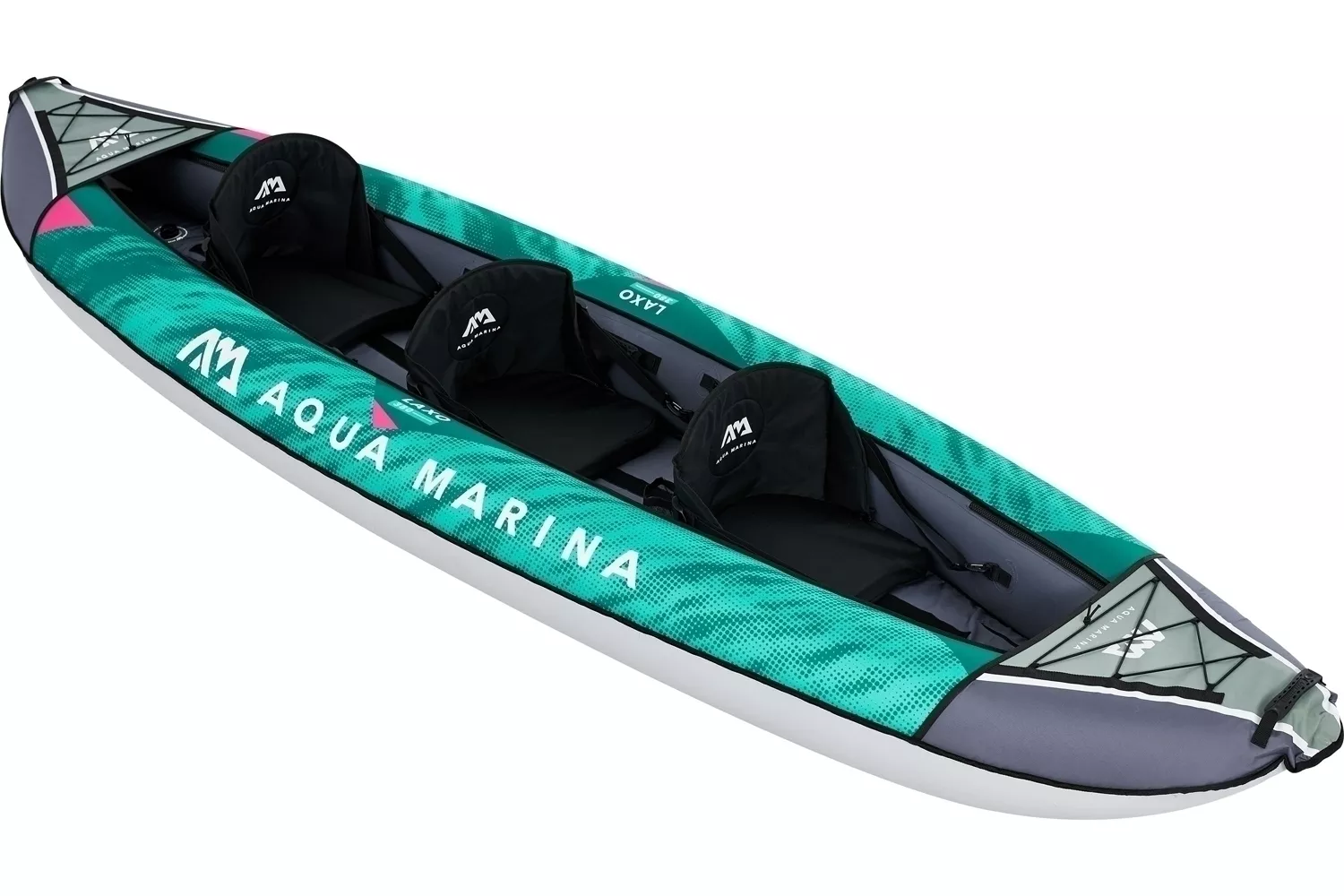 Каяк надувной трёхместный Aqua Marina Laxo-380 вид 2