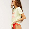Футболка женская Billabong surfadelic зеленая