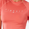 Гидрофутболка Rip Curl женская GOLDEN RAYS S/SL UV коралловая