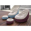 Надувное кресло с пуфиком BestWay 75053 Comfort Cruiser 100х121х86см