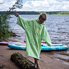 Пончо-полотенце с капюшоном  для серфинга SUP face KIDS мятное