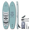 Надувной сапборд Indiana 10'6"x32"x6" Family Pack misty blue с трехчастным веслом 30% карбон-стеклопластик (2025)