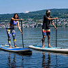 Доска SUP надувная Indiana 11'6"x31"x6" Family Pack misty blue с трехчастным веслом 30% карбон-стеклопластик (2025)