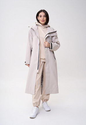 Парка TORTUGA AIR (Бежевый/Принт WKS)