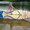 Надувной сап-каяк iTaoStar Daisy Chic 11'6''x35"x6" grey