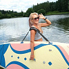 Надувной сап-каяк iTaoStar Daisy Chic 11'6''x35"x6" grey