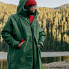 Мембранная парка унисекс Red Paddle Pro Change Jacket Evo с капюшоном темно-зеленая размер L