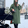Мембранная парка унисекс Red Paddle Pro Change Jacket Evo с капюшоном темно-зеленая размер L