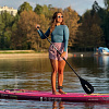Рашгард женский SUP face синий, длинный рукав (XS)