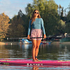 Рашгард женский SUP face синий, длинный рукав (XS)