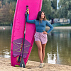 Рашгард женский SUP face синий, длинный рукав (XS)