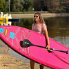 Рашгард женский SUP face розовый, короткий рукав (XS)
