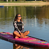 Женский рашгард SUP face «Тропическая ночь», длинный рукав (XS)