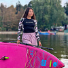 Женский рашгард SUP face «Тропическая ночь», длинный рукав (XS)