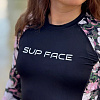 Женский рашгард SUP face «Тропическая ночь», длинный рукав (XS)