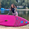 Женский рашгард SUP face «Тропическая ночь», длинный рукав (XS)