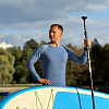 Рашгард мужской SUP face синий, длинный рукав (XXXL)