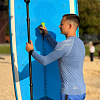 Рашгард мужской SUP face синий, длинный рукав (XXXL)