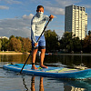 Рашгард мужской SUP face светло-голубой с длинным рукавом, капюшоном и маской (XXXL)