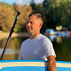 Рашгард мужской SUP face белый, короткий рукав (XXXL)