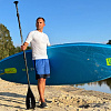 Рашгард мужской SUP face белый, короткий рукав (XXXL)