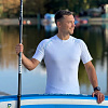 Рашгард мужской SUP face белый, короткий рукав (XXXL)